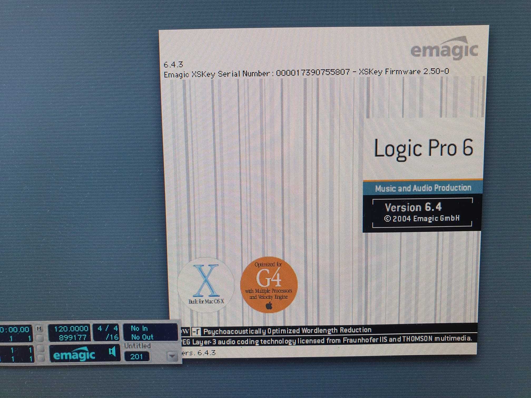Apple Power Mac G4 + Emagic Logic Pro 6