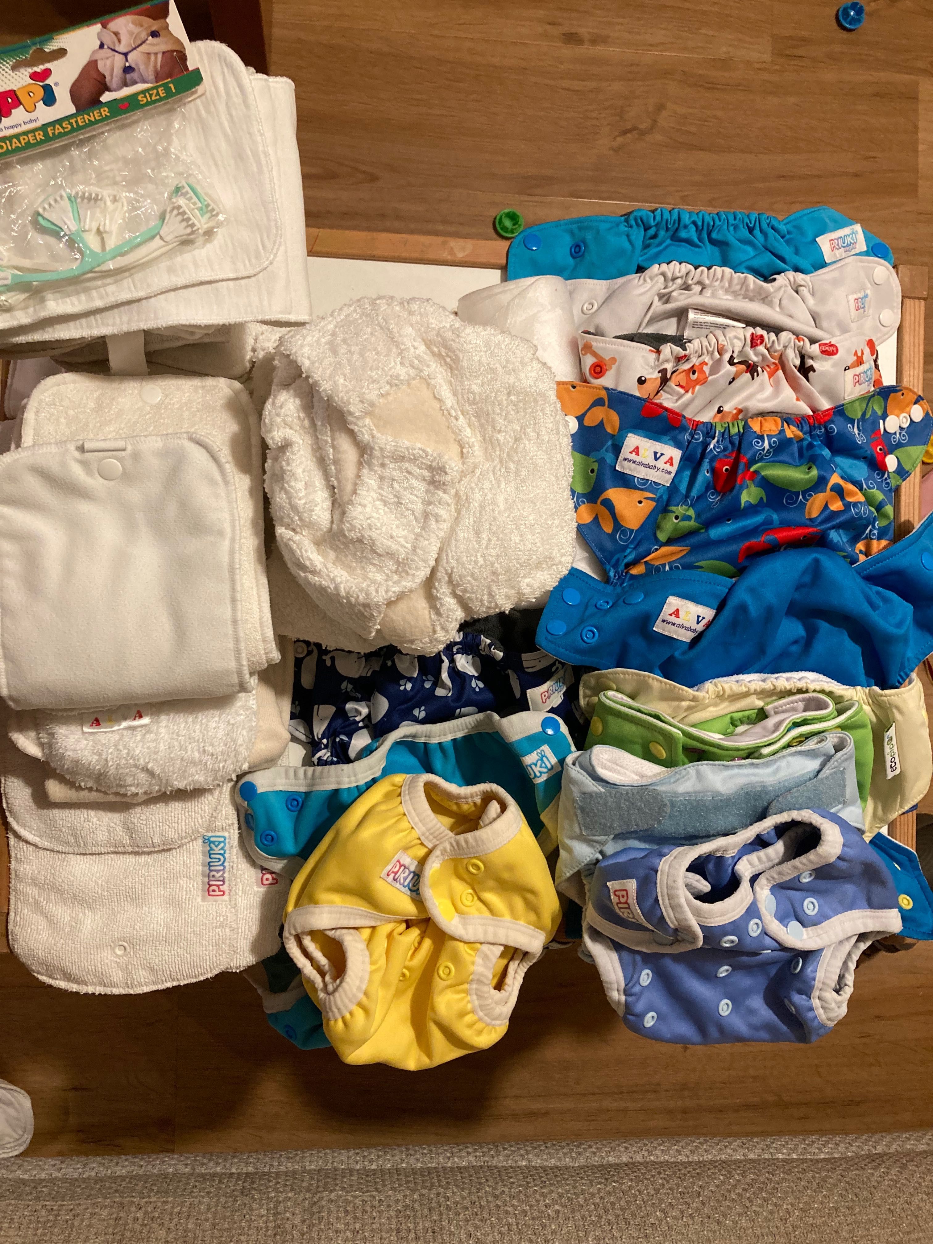 Kit de fraldas reutilizáveis