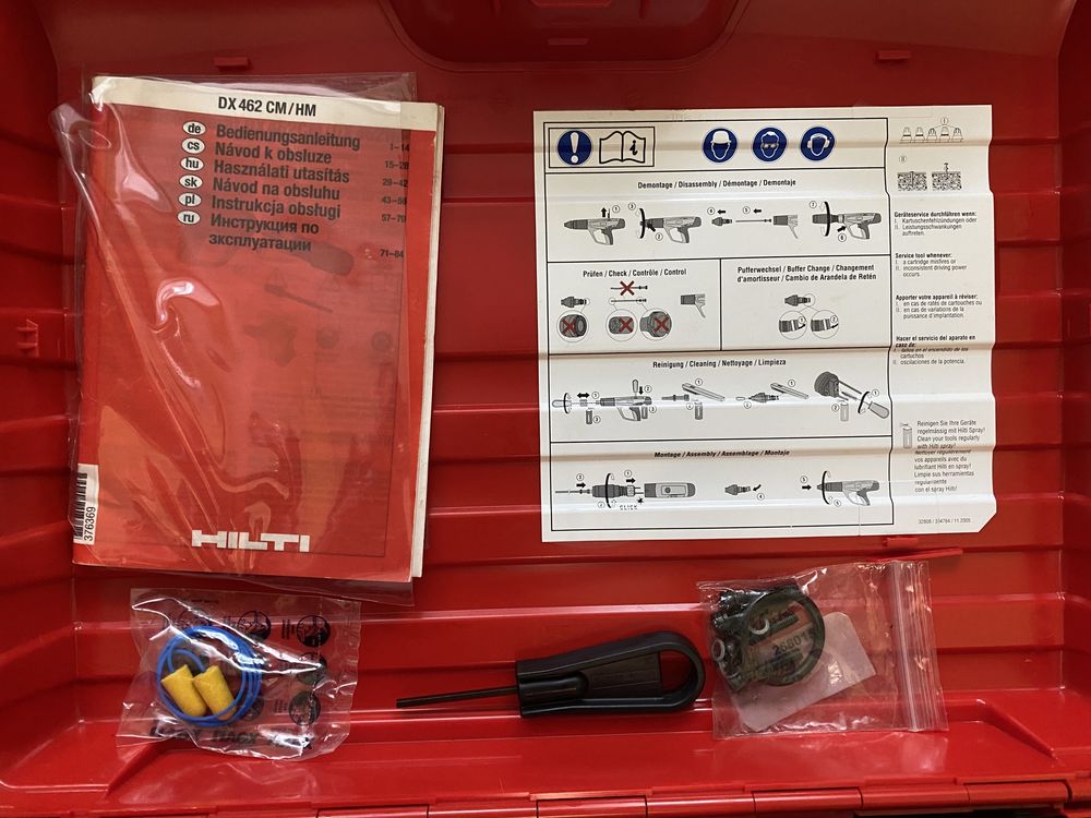 НОВЫЙ! Пороховой монтажный пистолет Hilti HILTI DX462+X HM