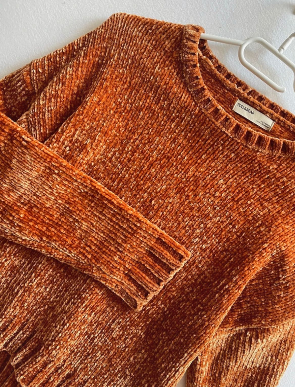 Pomarańczowy sweter pull bear S 36