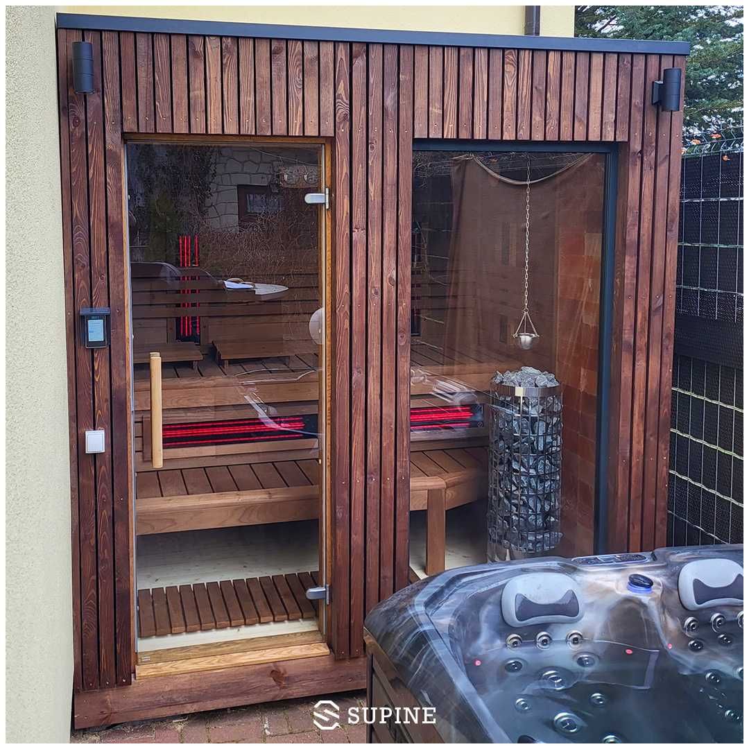 Sauna ogrodowa Olaf 235 cm x 175 cm