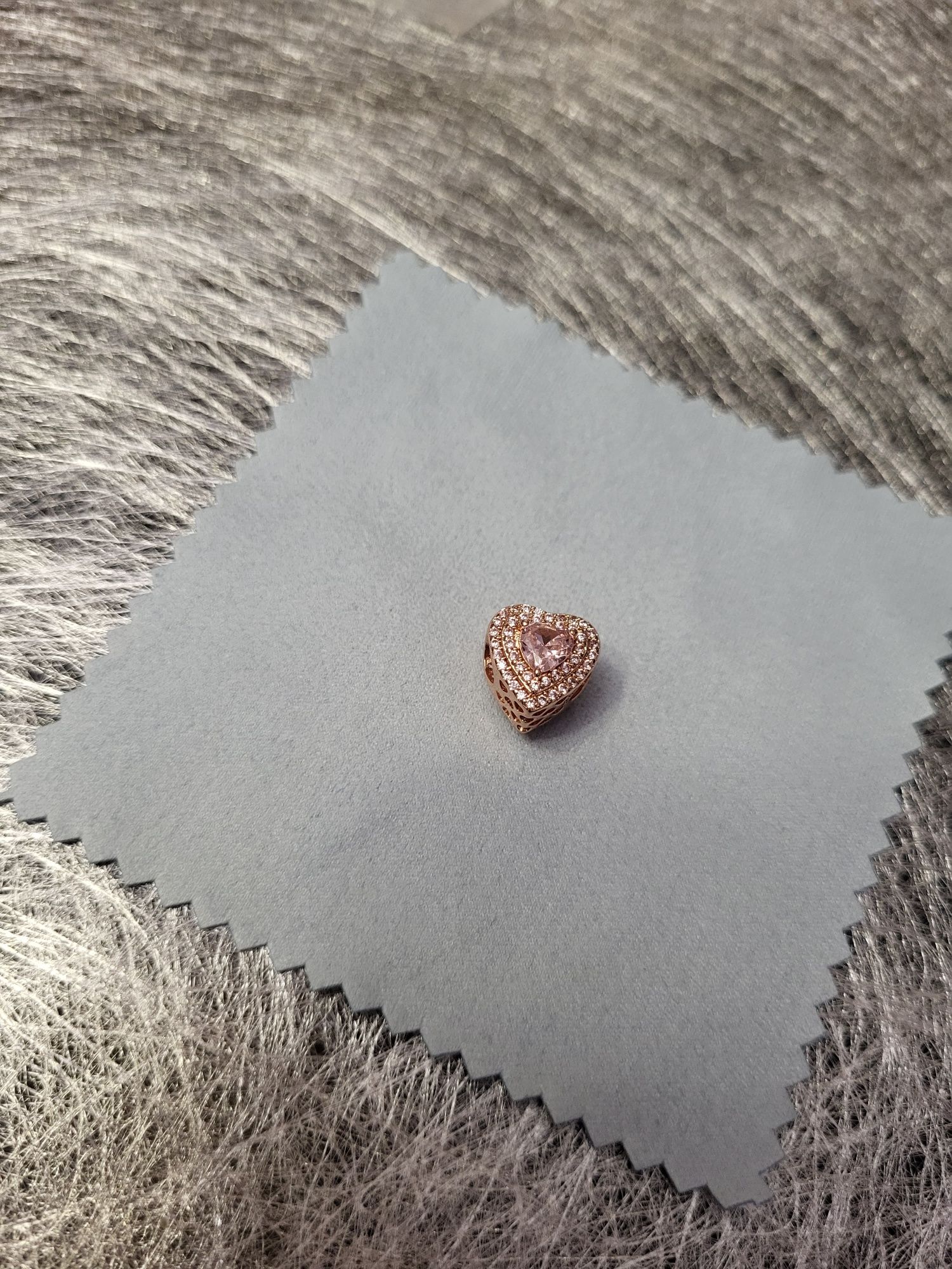 Charms do bransoletki Pandora S925 serce róż