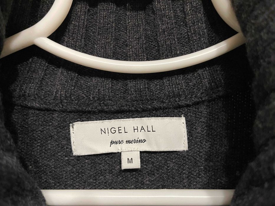 Nigel Hall, 100% мериносова вовна, светр 1/4 Zip