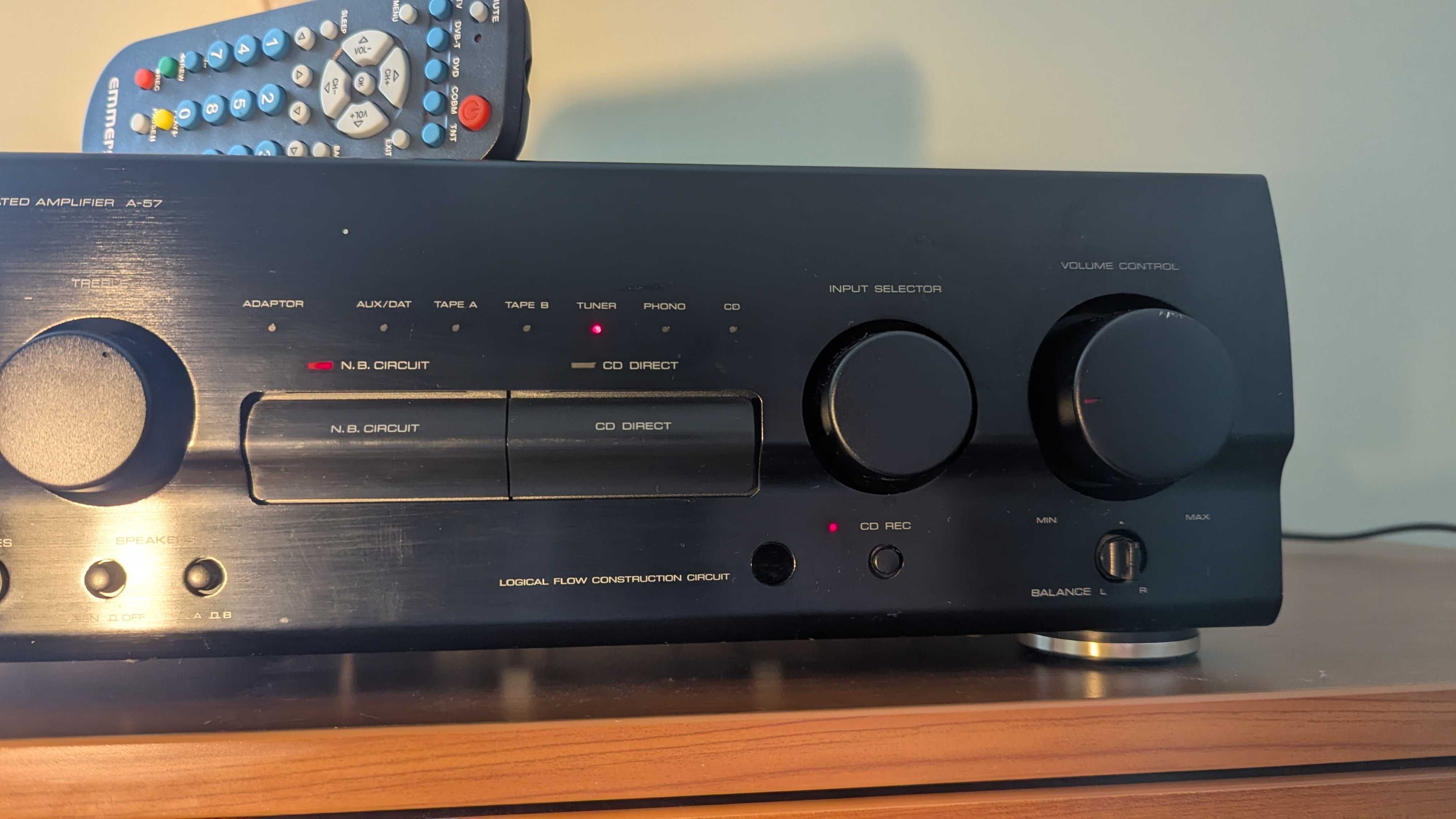 wzmacniacz Hi-Fi Kenwood A-57 z pilotem