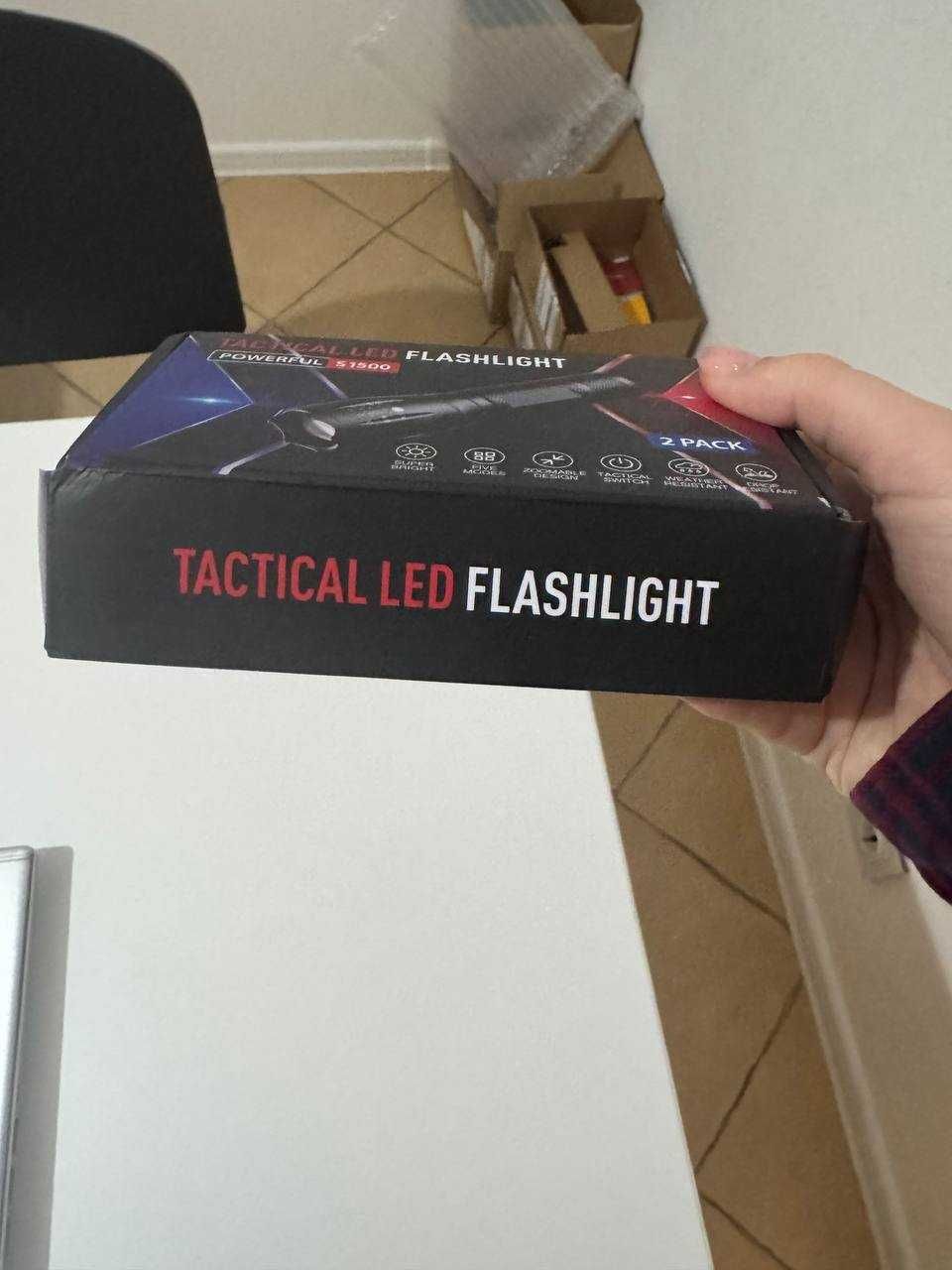 Світлодіодні ліхтарики Tactical LED Flashlight S1500 люмен