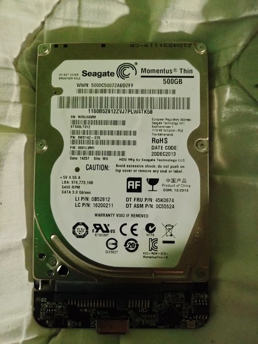 Жорсткий диск на 500 гігабайт