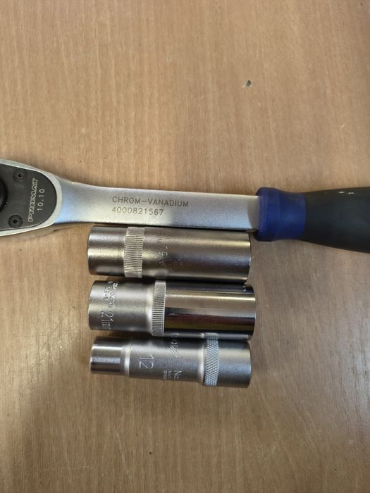 Grzechotka 1/2 cali PROMAT i nasadki długie 12 19 i 21 mm