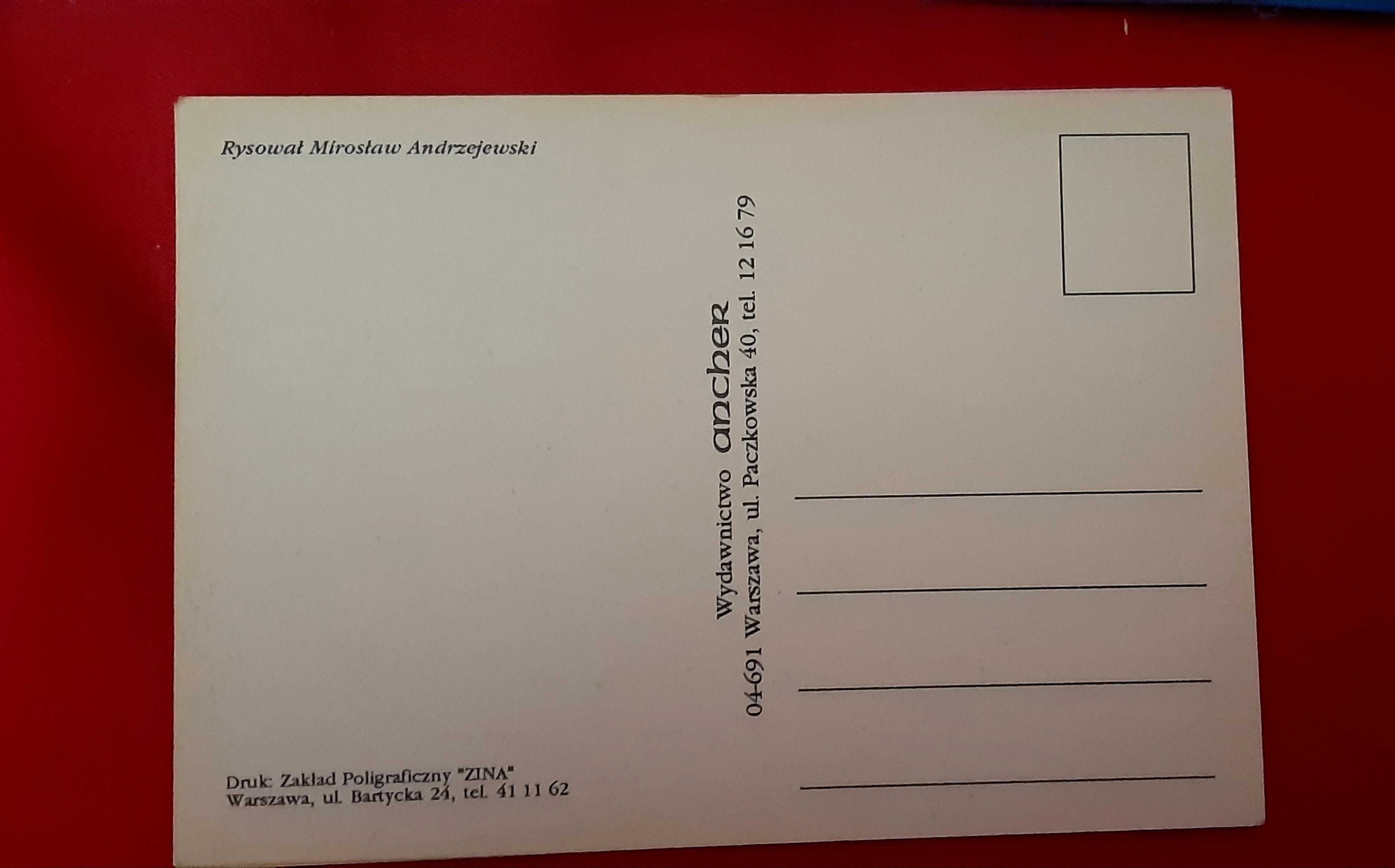 19 x pocztówka rys. M. Andrzejewski wyd. Ancher