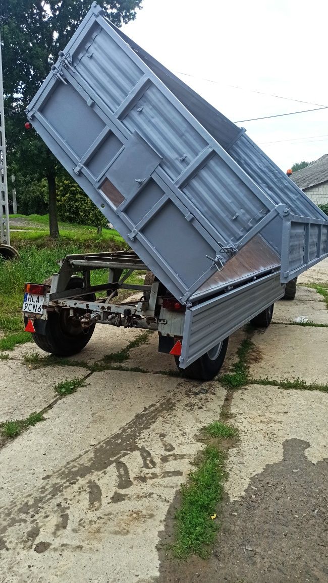 Przyczepa Autosan Sanok D55 wywrotka ja Zasław Pronar D47 D50