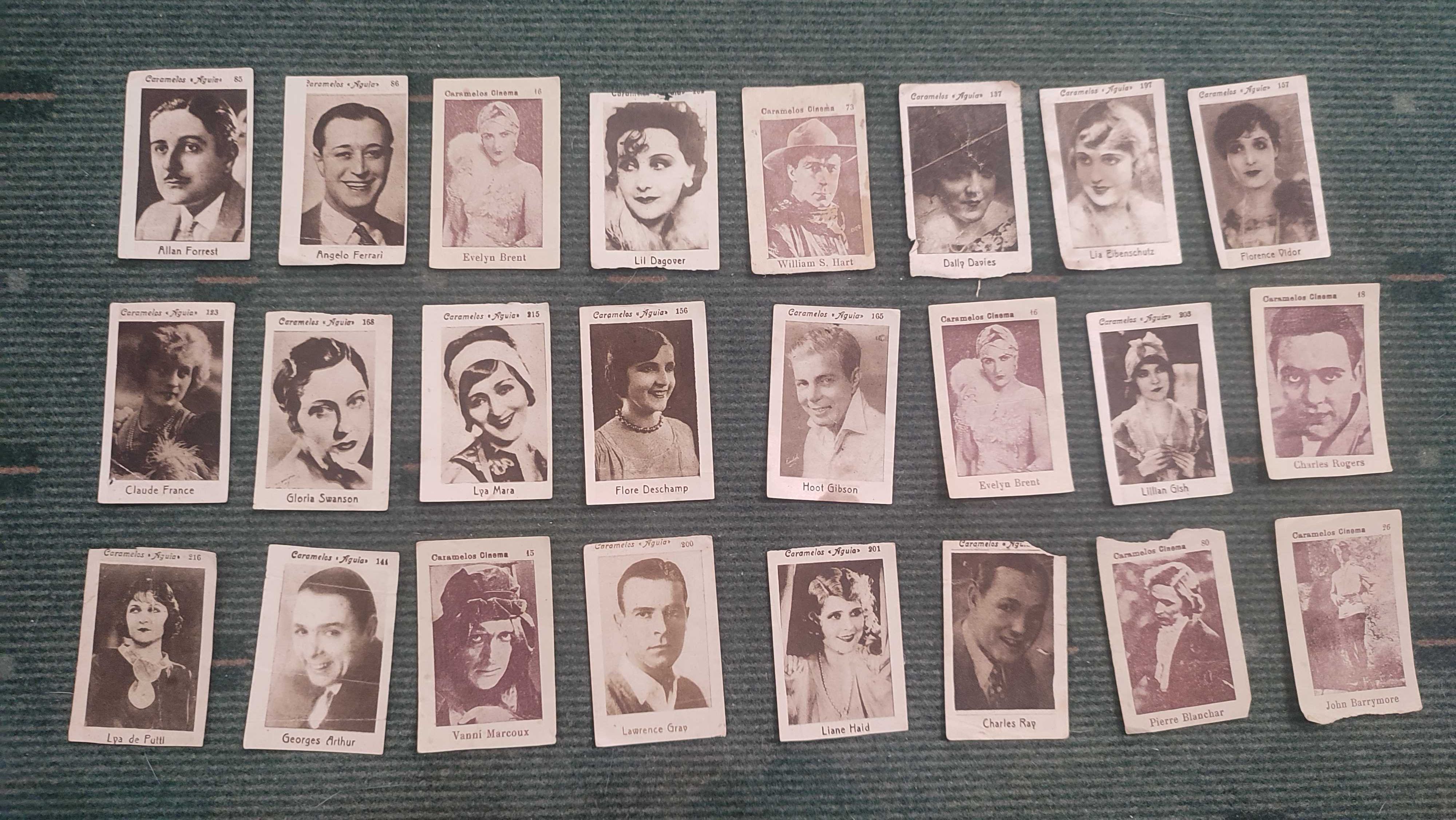 Lote 124 Cromos Antigos de Cinema - Caramelos Águia