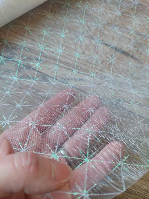 Brokatowa organza elegancka świąteczna bieżnik