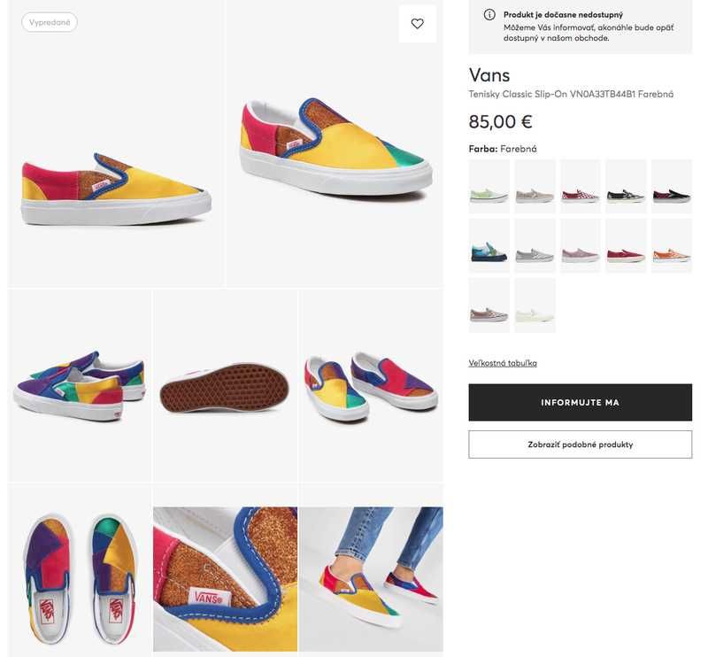 Яскраві сліпони печворк vans колекція pride