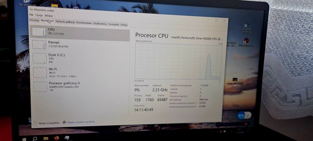 Acer Swift 1 / Pentium Silver N5000 / Mocny / IPS / Edycja limitowana