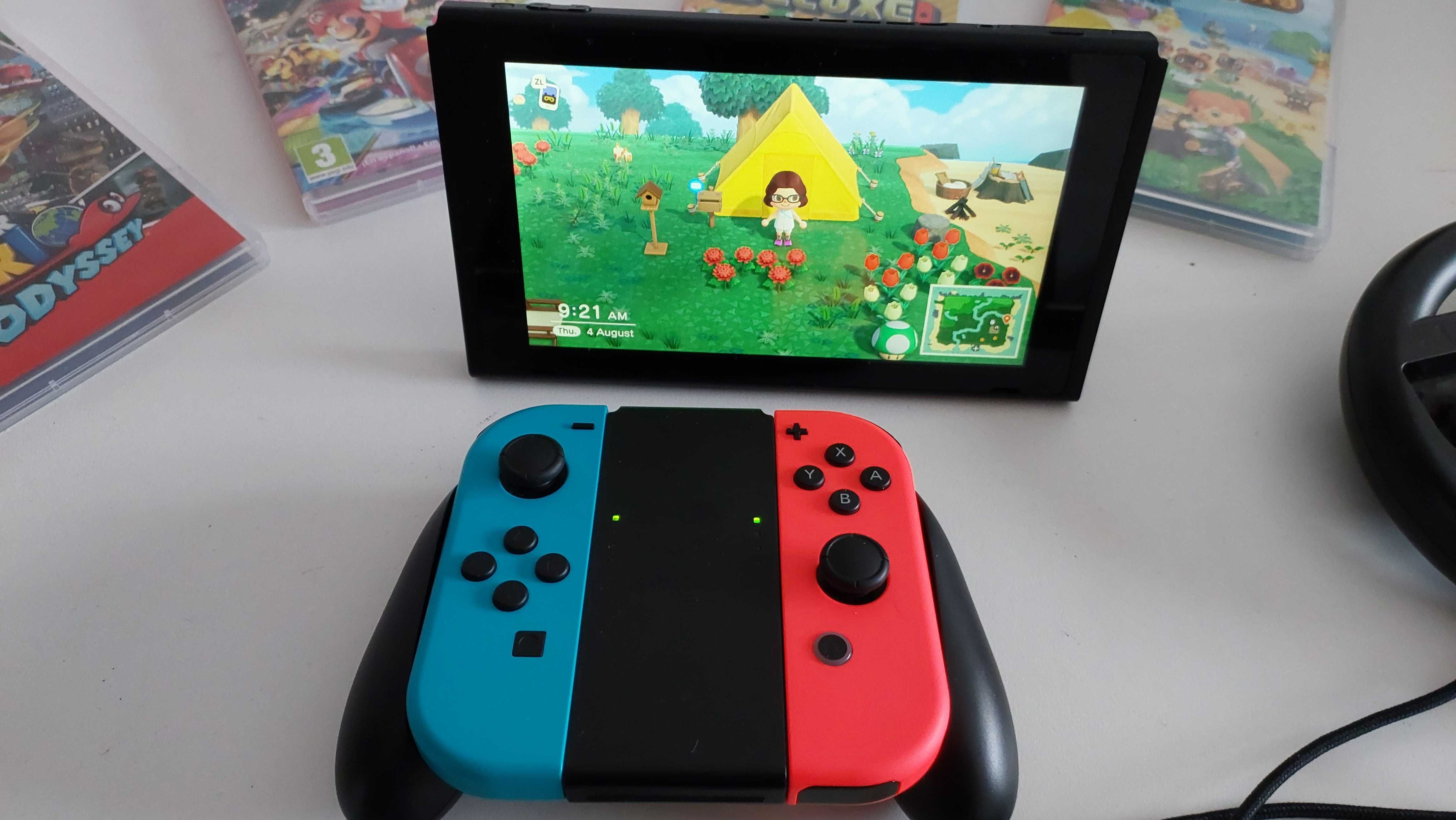 Vendo Consola Nintendo Switch V2 + Jogos + Acessórios