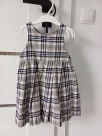 Sukienka sukieneczka w kratkę H&M  92