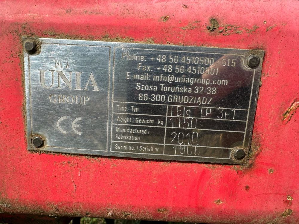 Plug unia grudziac ibis lh 3+1 skibowy obrotowy hydrauliczny keverland