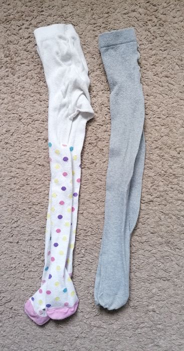 Zestaw 2 par rajstopek dla dziewczynki roz 110/116