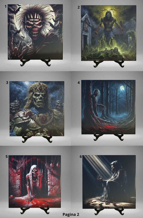 Azulejos decorativos Iron Maiden Eddie Musica Heavy Metal Rock