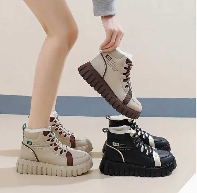 Жіночі  черевики теплі зимові з хутром. Устілка 25,7см (р.38-38,5)