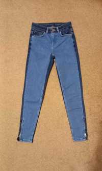 Spodnie jeans roz. 146-152  dwukolorowe