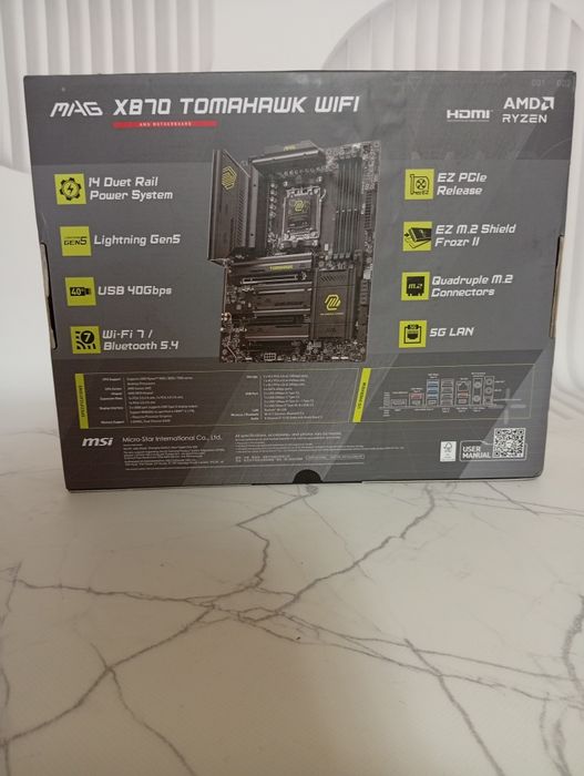 Материнська плата msi mag x 870 tomahawk wifi