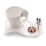 Villeroy & Boch NewWave zestaw filiżanek z porcelany do kawy elegancki