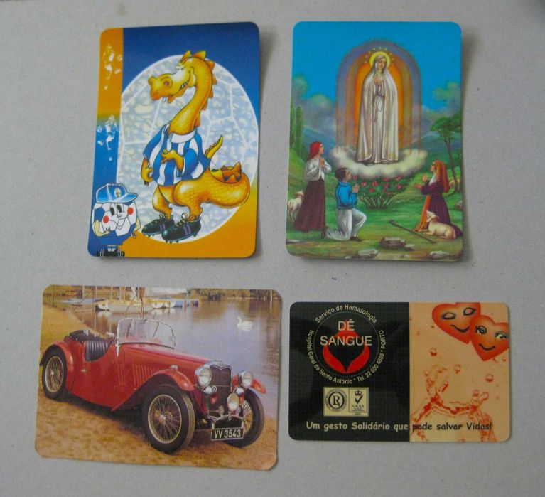 Conjunto de 4 Calendários Antigos