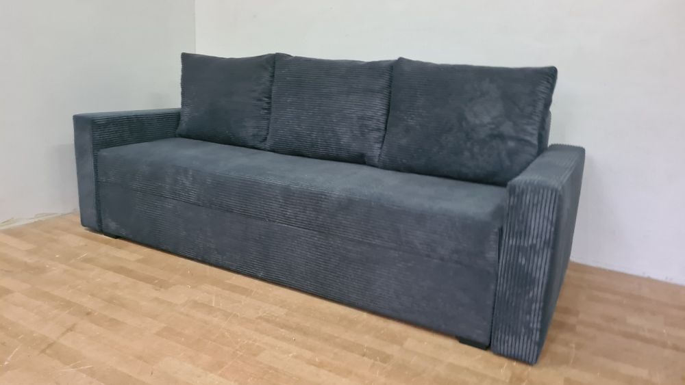 Nowa sofa kanapa sprężyny automat sztruks welur plusz wersalka Promoc