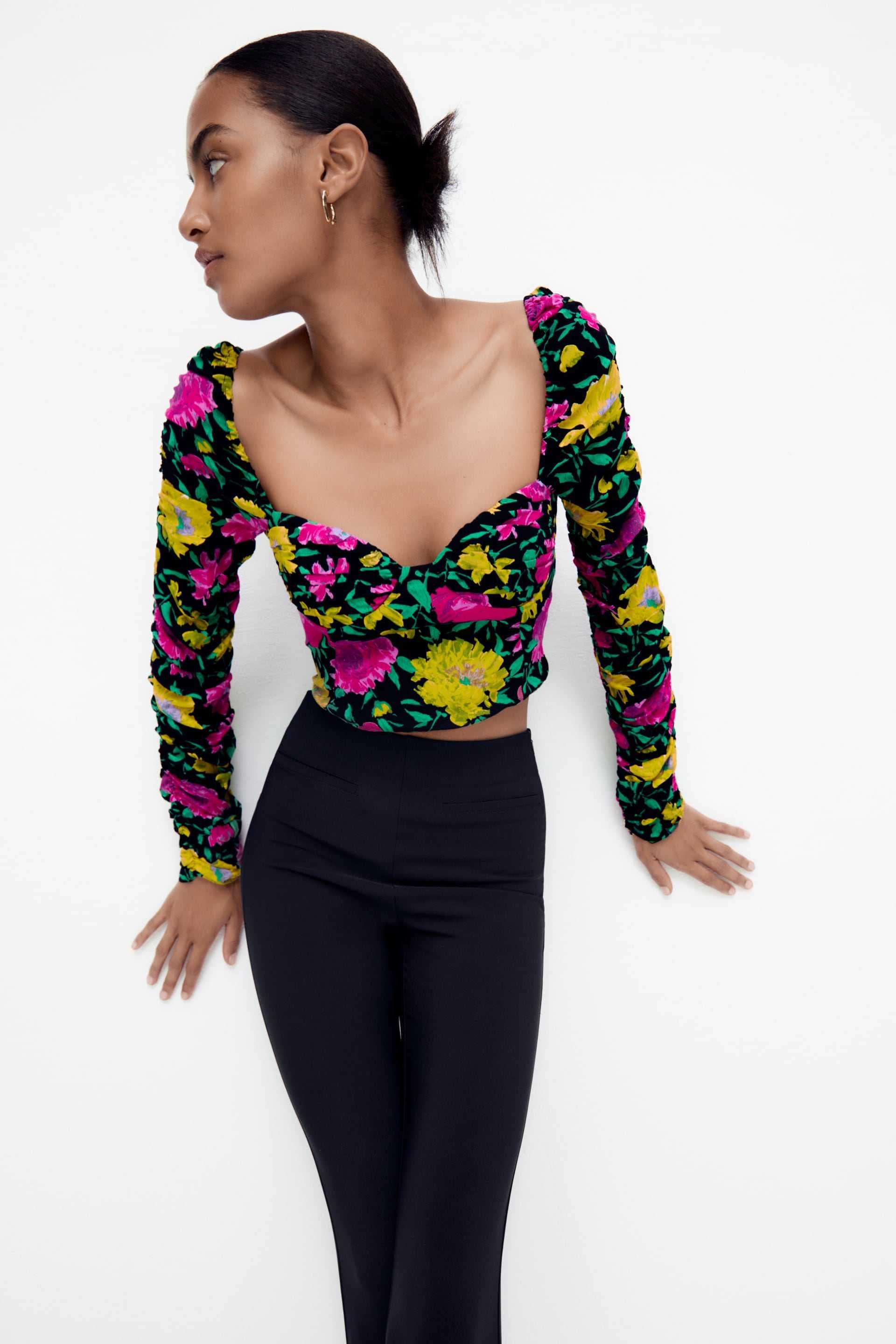Укороченная блуза/топ Zara XS