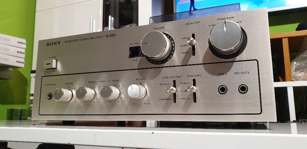 Sony TA-2650 Amplifier, Wzmacniacz stereo, Vintage, Super Stan