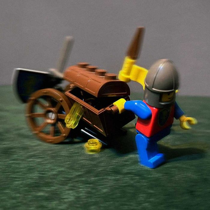 Zestaw LEGO Castle 1695 Treasure Chest, Skrzynia skarbów · UNIKAT 1992