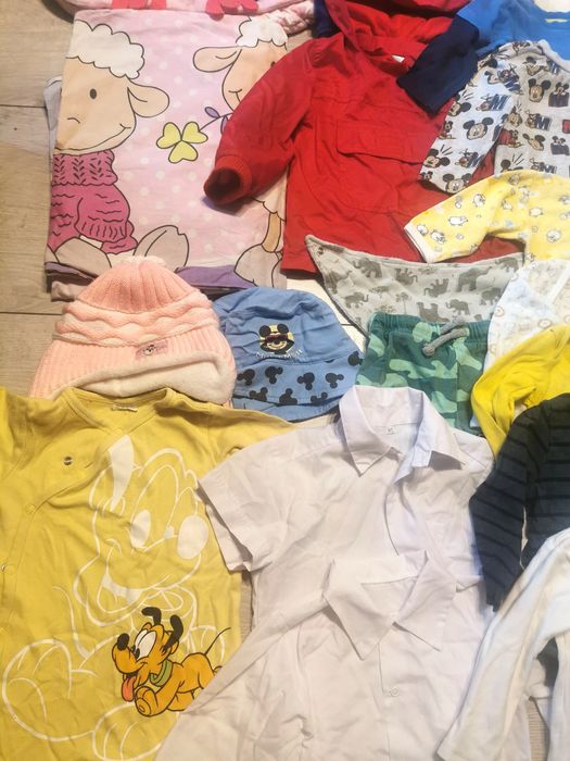 WIELKA paka 70 sztuk dziewczynka 80 - 86 śpiworki pościel