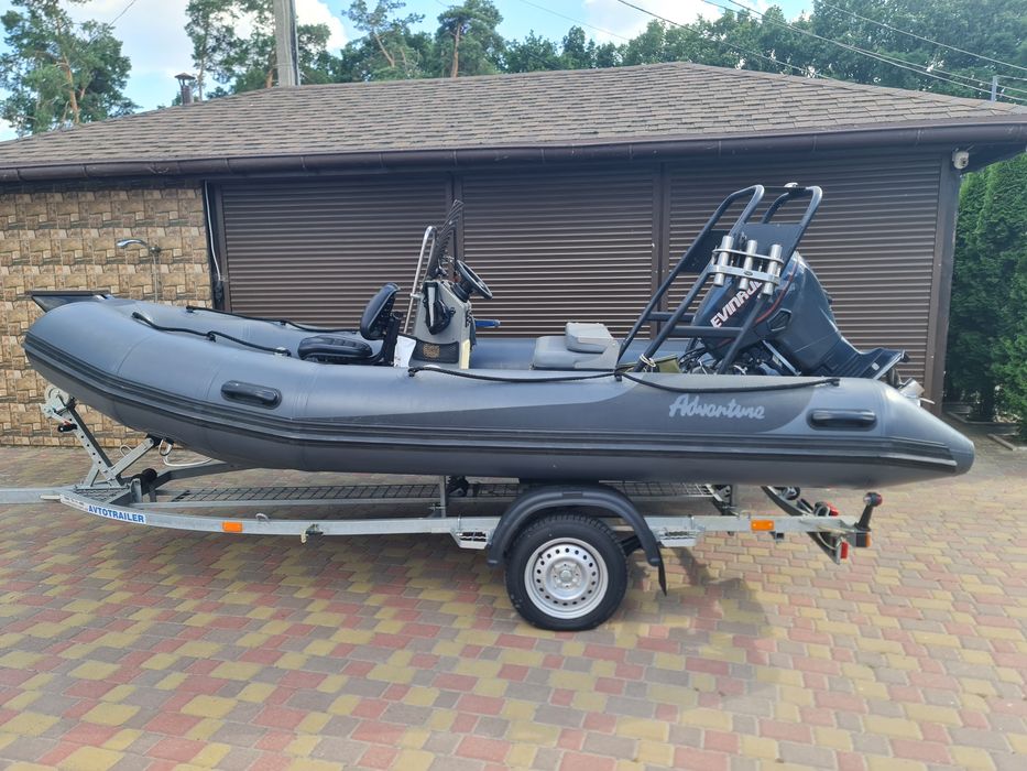 Катер rib adventure 450 + мотор Evinrude 40