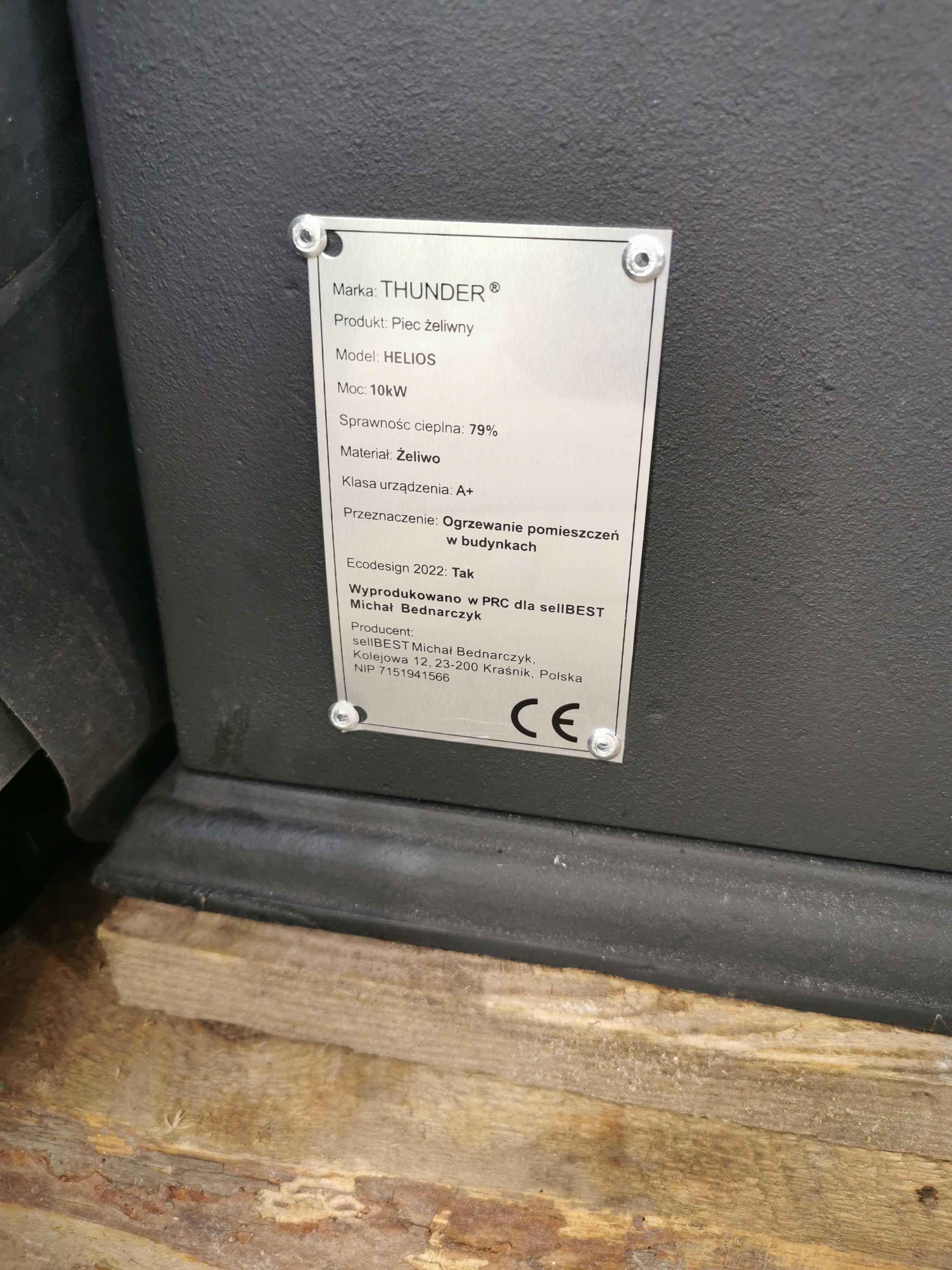 Kominek żeliwny Thunder Helios 10 kW