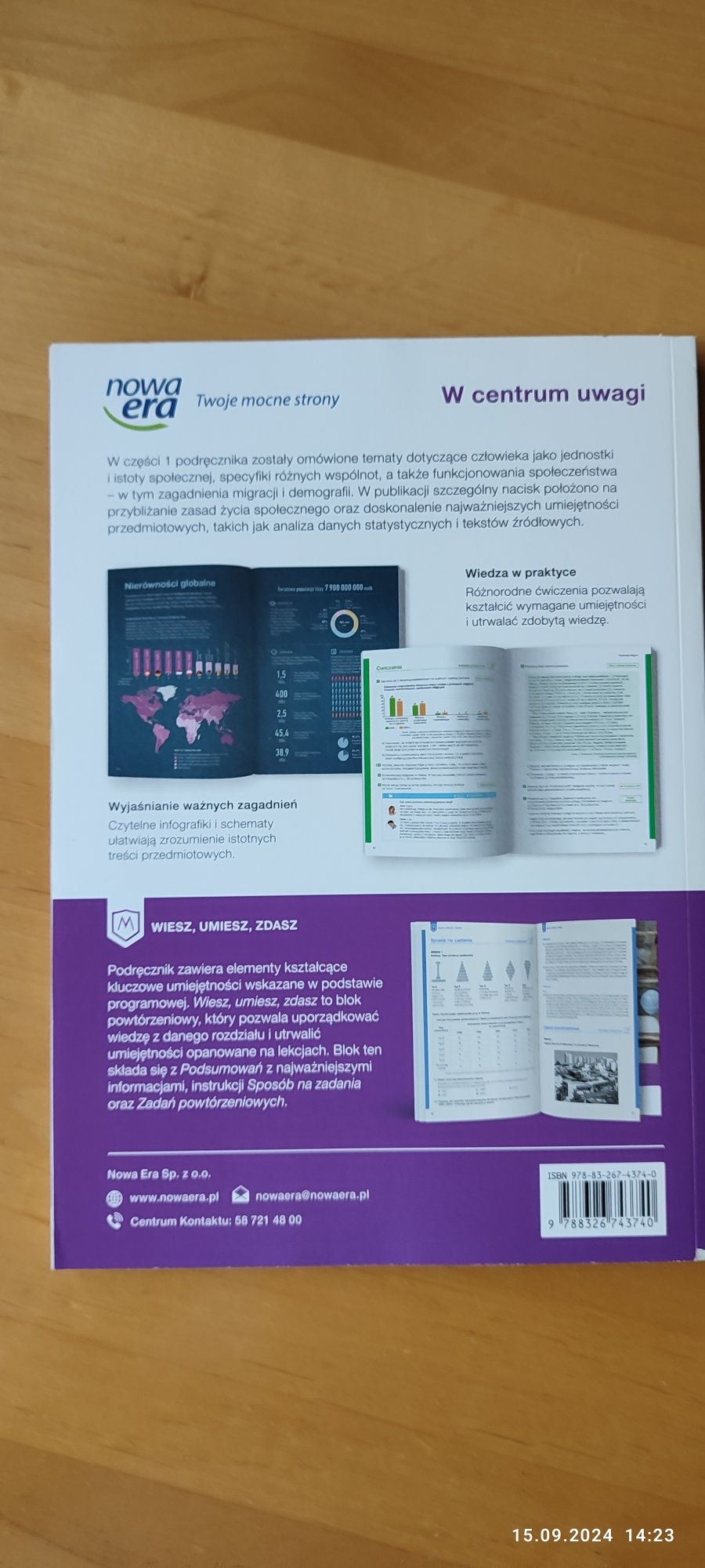 Podręcznik W centrum uwagi kl 1 liceum i technikum