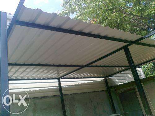 Установка и изготовление навеса