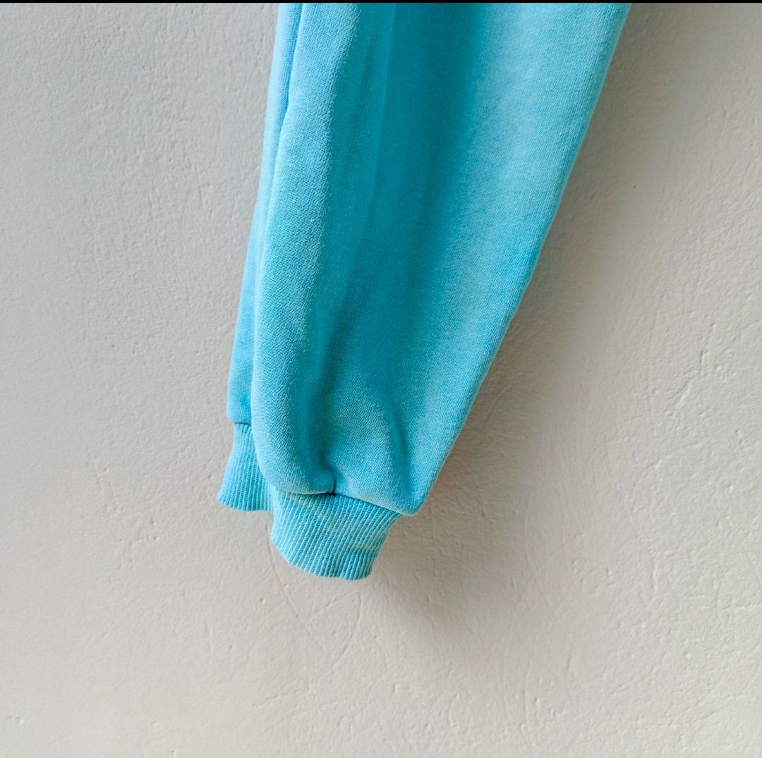 Puma 164 turkusowe spodnie dresowe dla dziewczynki cotton na codzień