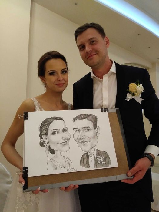 Karykatury na imprezie (wesele, studniówka, wieczór kawalerski etc.)