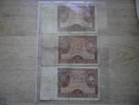 Starocie z PRL - Stare banknoty polskie = Zestaw 3 sztuki przedwojenne