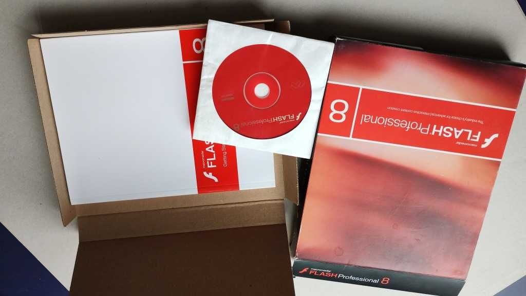Macromedia Flash Professional 8 starsza wersja pudełkowa Adobe Animate