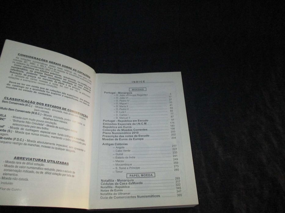 Livro Catálogo de Moedas e Notas 2010 Ferreira da Silva