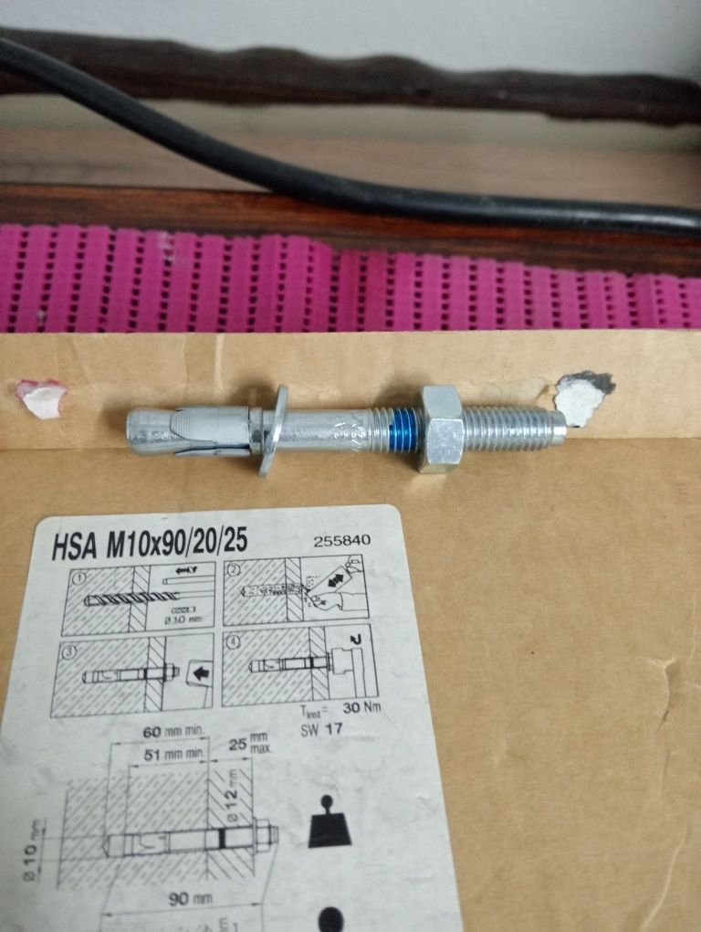 20 Buchas metálicas de expansão HSA m10