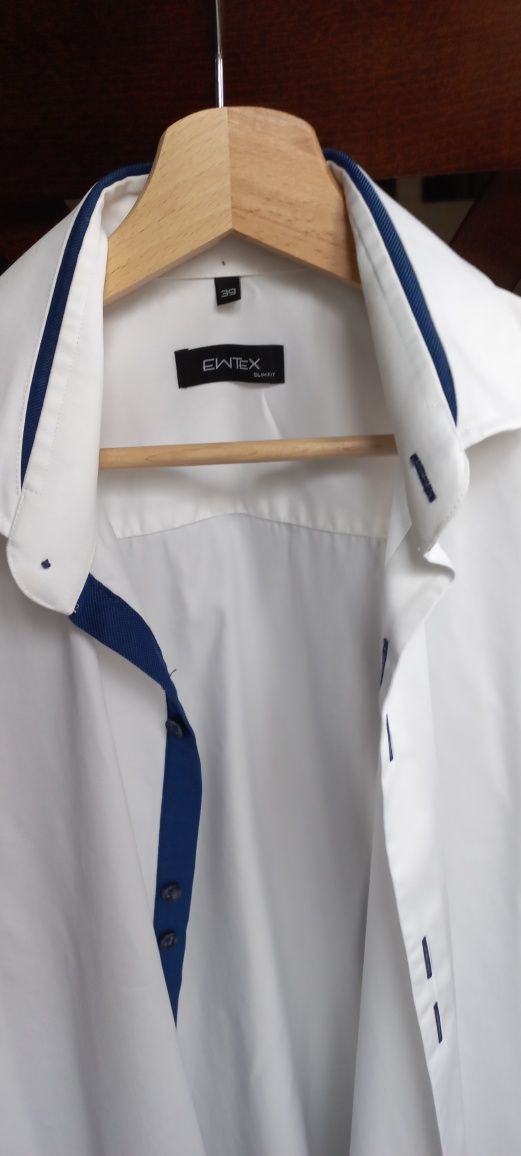 Koszula męska Ewtex r.39 slim fit