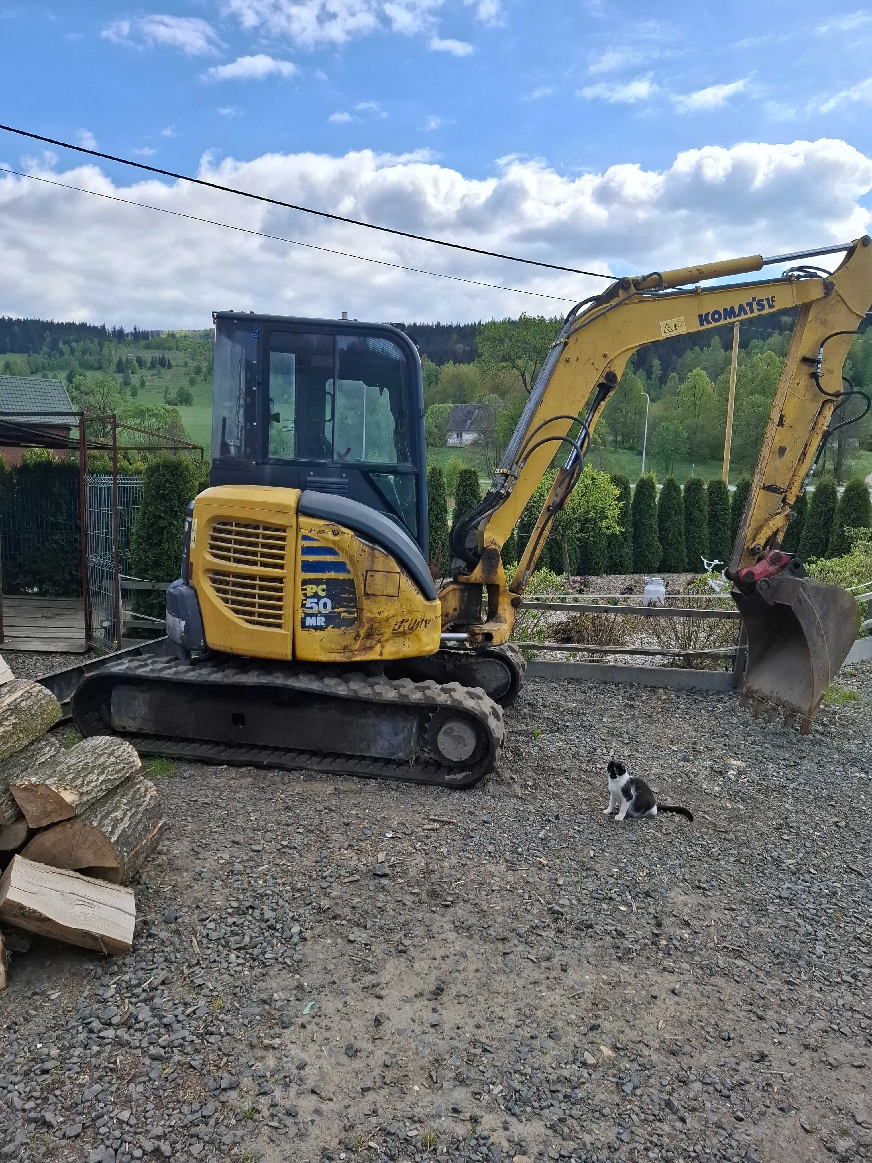 Minikoparka komatsu pc50mr