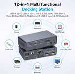 CMSTEDCD Stacja dokująca USB C 4K 120 Hz Switch 12-in-1