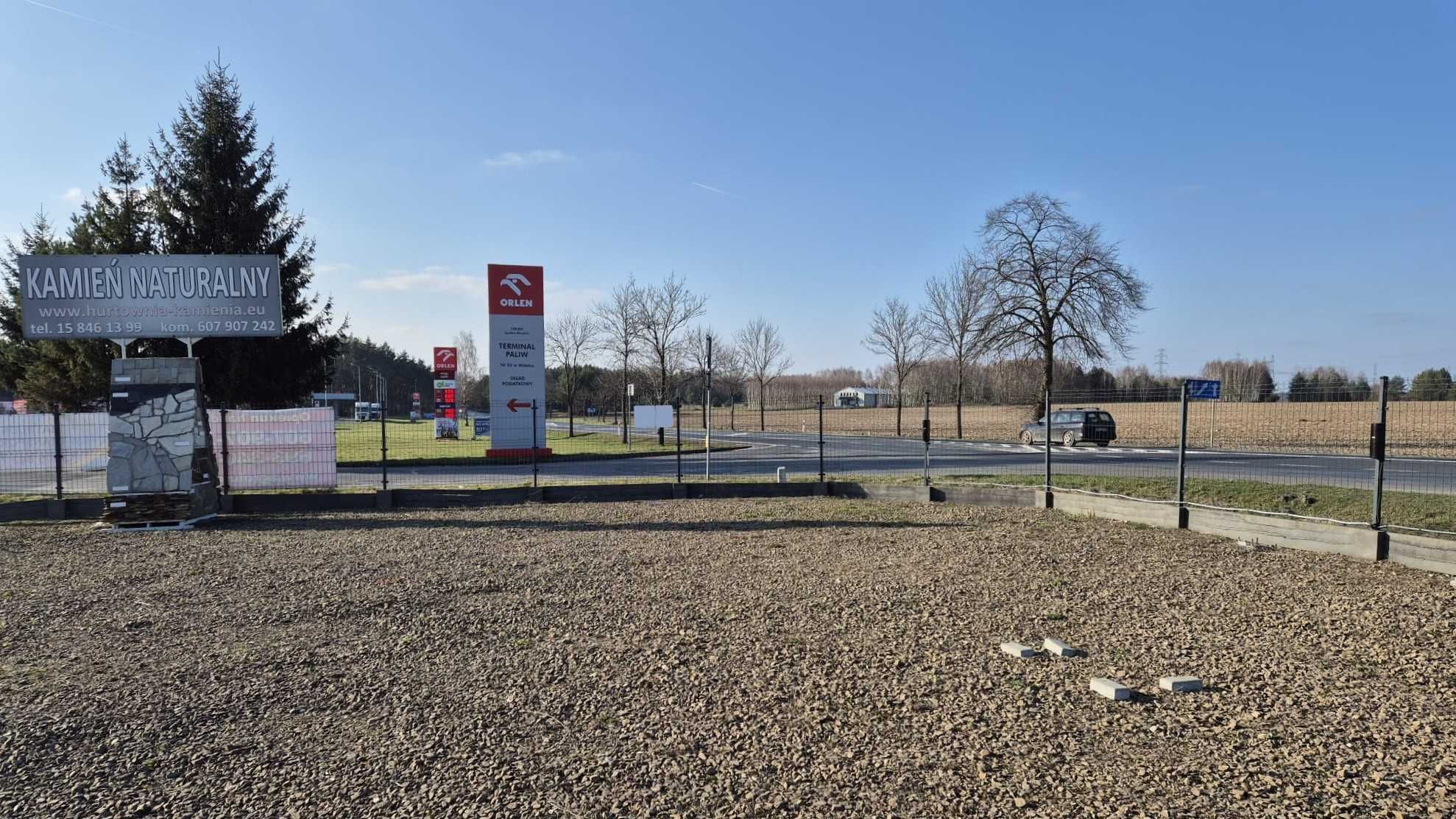 Plac 1400 m2 na WYNAJEM przy Drodze Krajowej nr 9