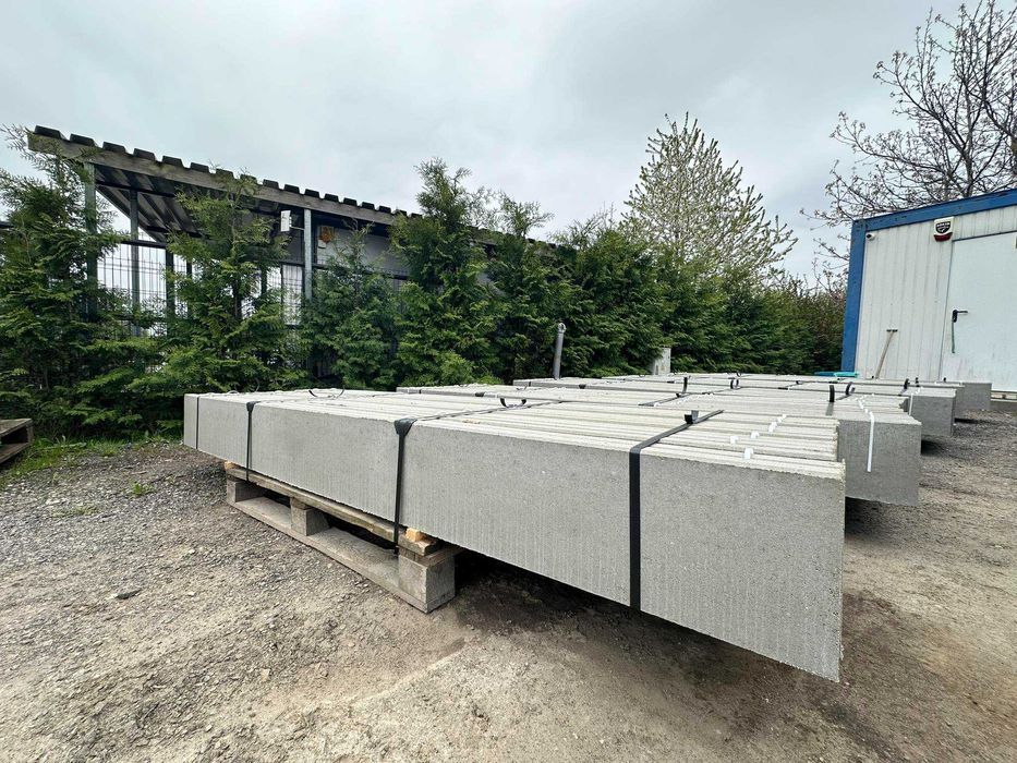 Podmurówka Świdnik gładka 25/250cm SZARA wibroprasowana, zbrojona