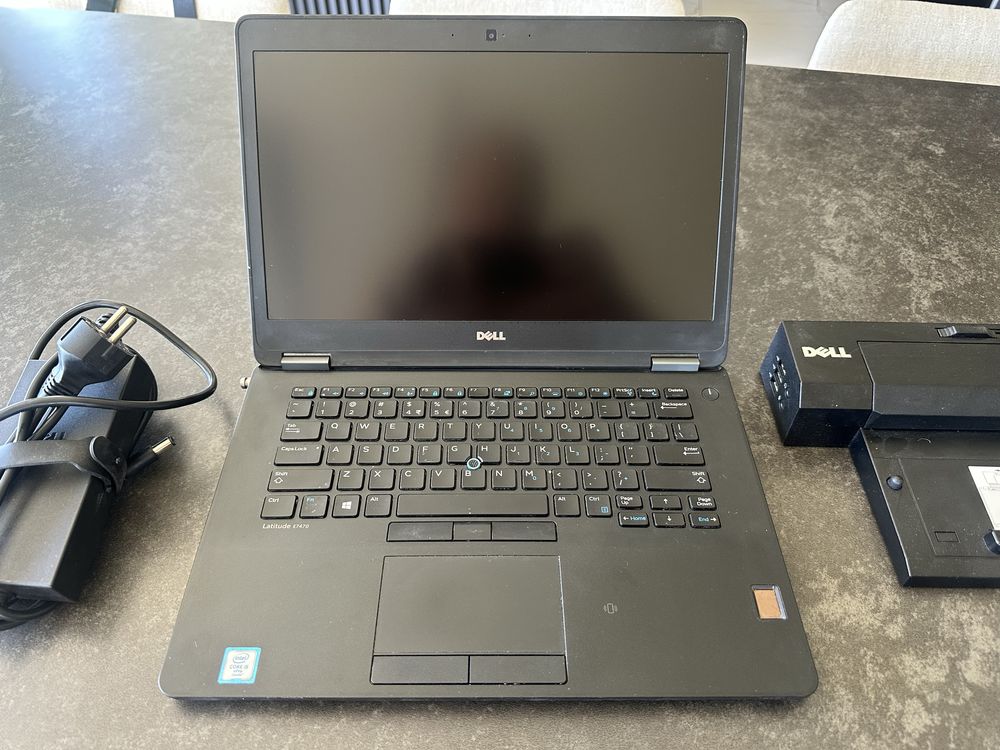 Laptop biznesowy Dell Latitude 7470, stacja dokujaca, torba, zasilacz