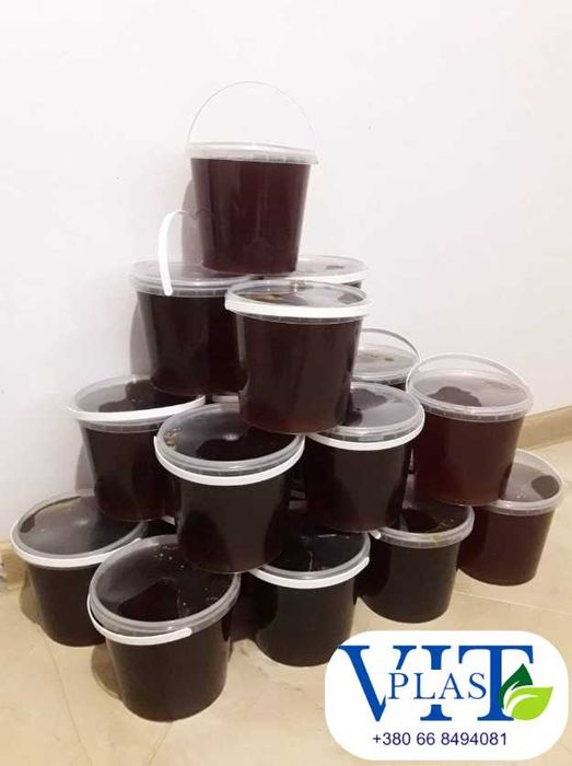 Купити пластикові відра оптом 1 літра харчова тара для меду