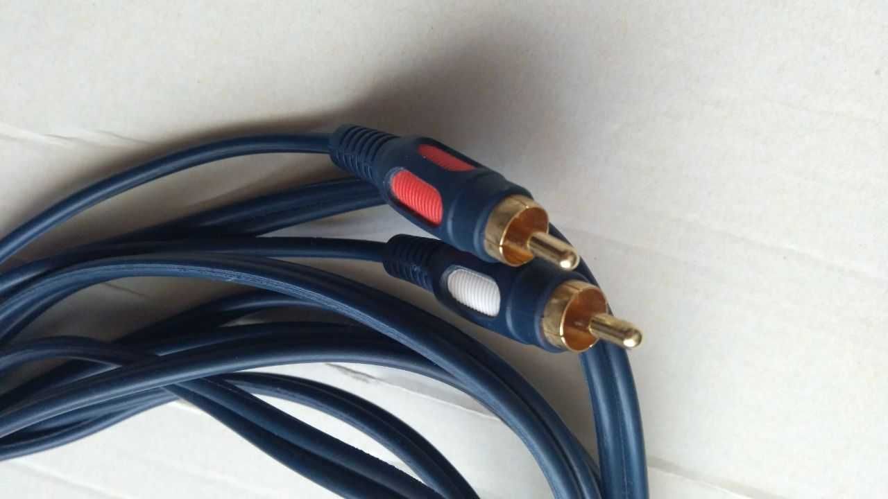 Kabel jack - 2xRCA cinch 5 metrów